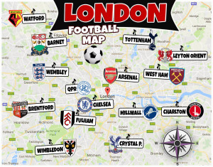 fotbolls karta London